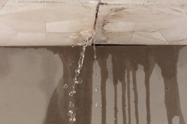 Professional Burst Pipe Cleanup technician working in Slidell, TX